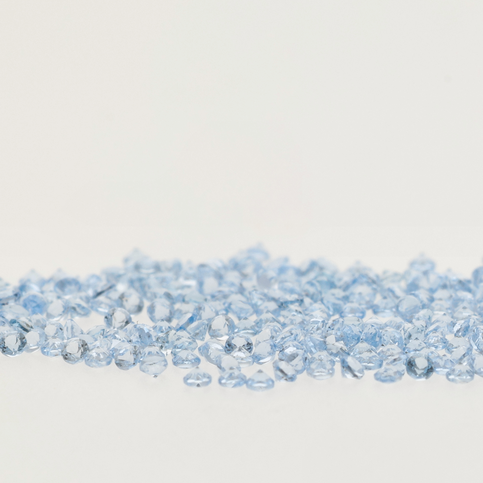 Aigue marine Bleue Rond - 0,90 mm