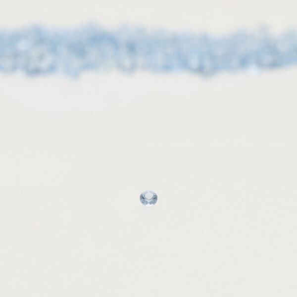 Aigue marine Bleue Rond - 1,00 mm