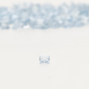 Gray Aquamarine Square Step Cut – 2.00 x 2.00 mm