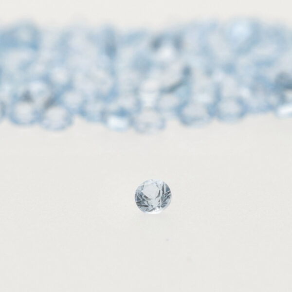 Aigue marine Grise claire Rond - 1,20 mm