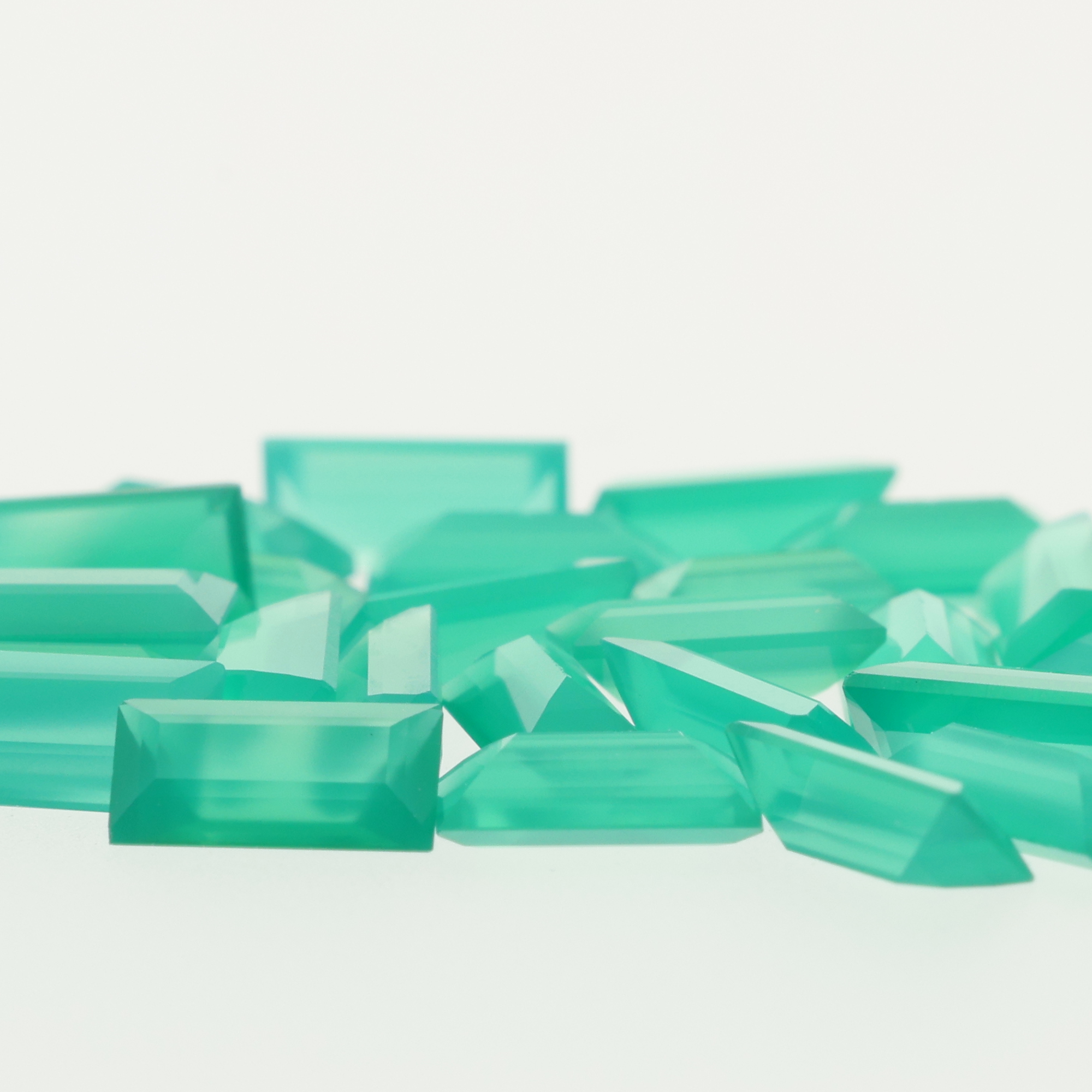 Agate Verte Baguette S.C - 5,00 x 2,50 mm