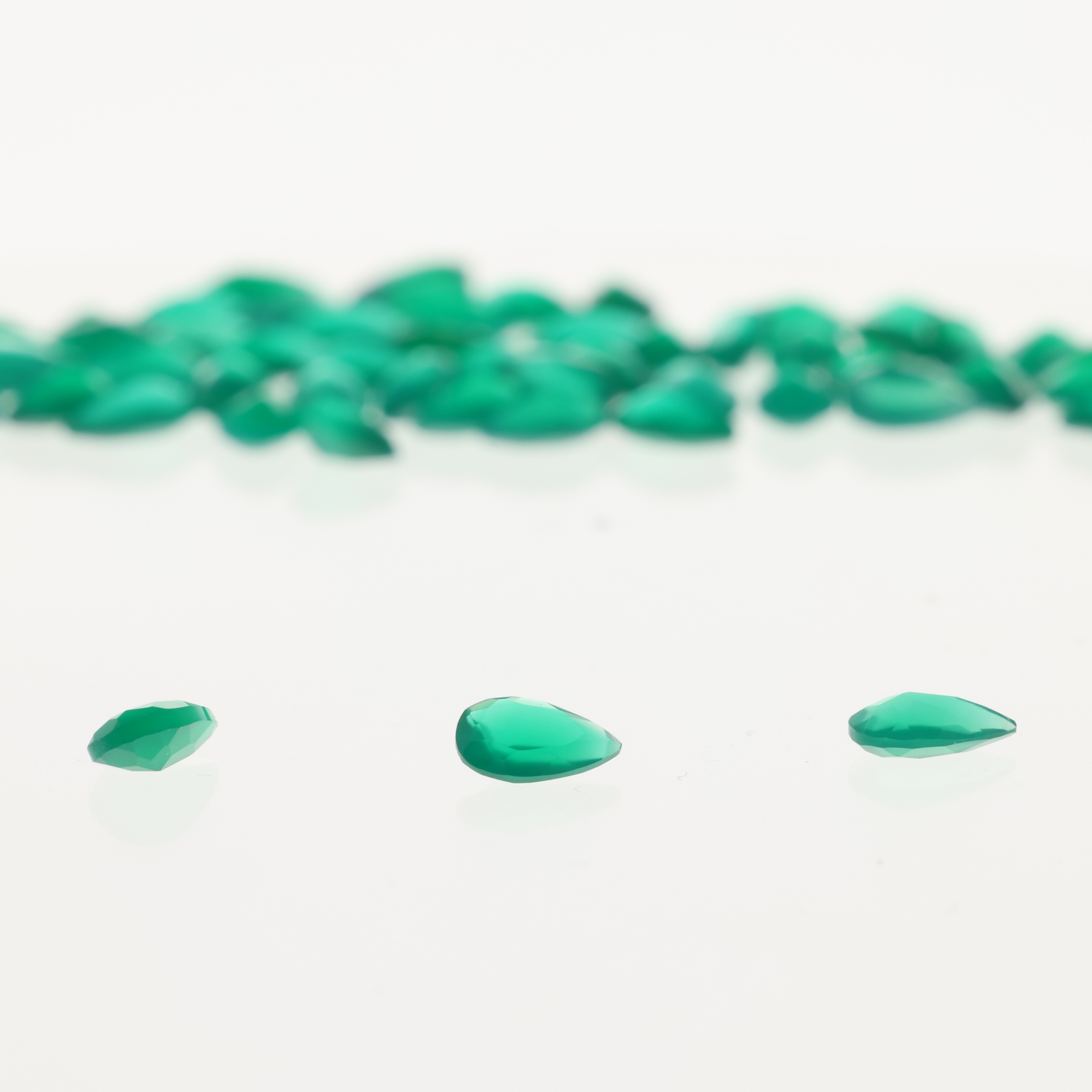 Agate Verte Poire - 5,00 x 3,00 mm