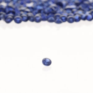Dark Blue Synthetic Sapphire Corundum Round – 1.75 mm