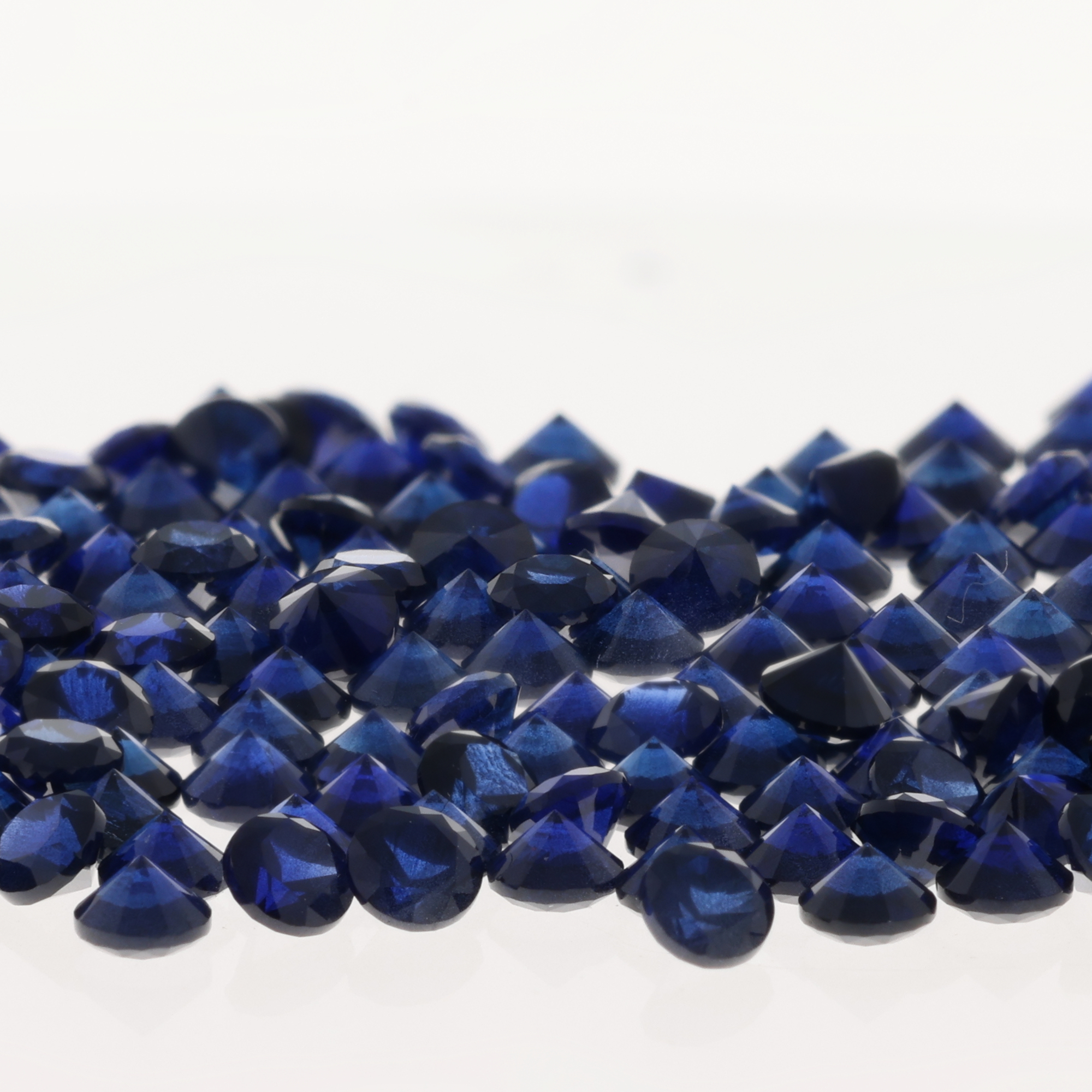 Saphir Bleu foncé Rond - 2,00 mm