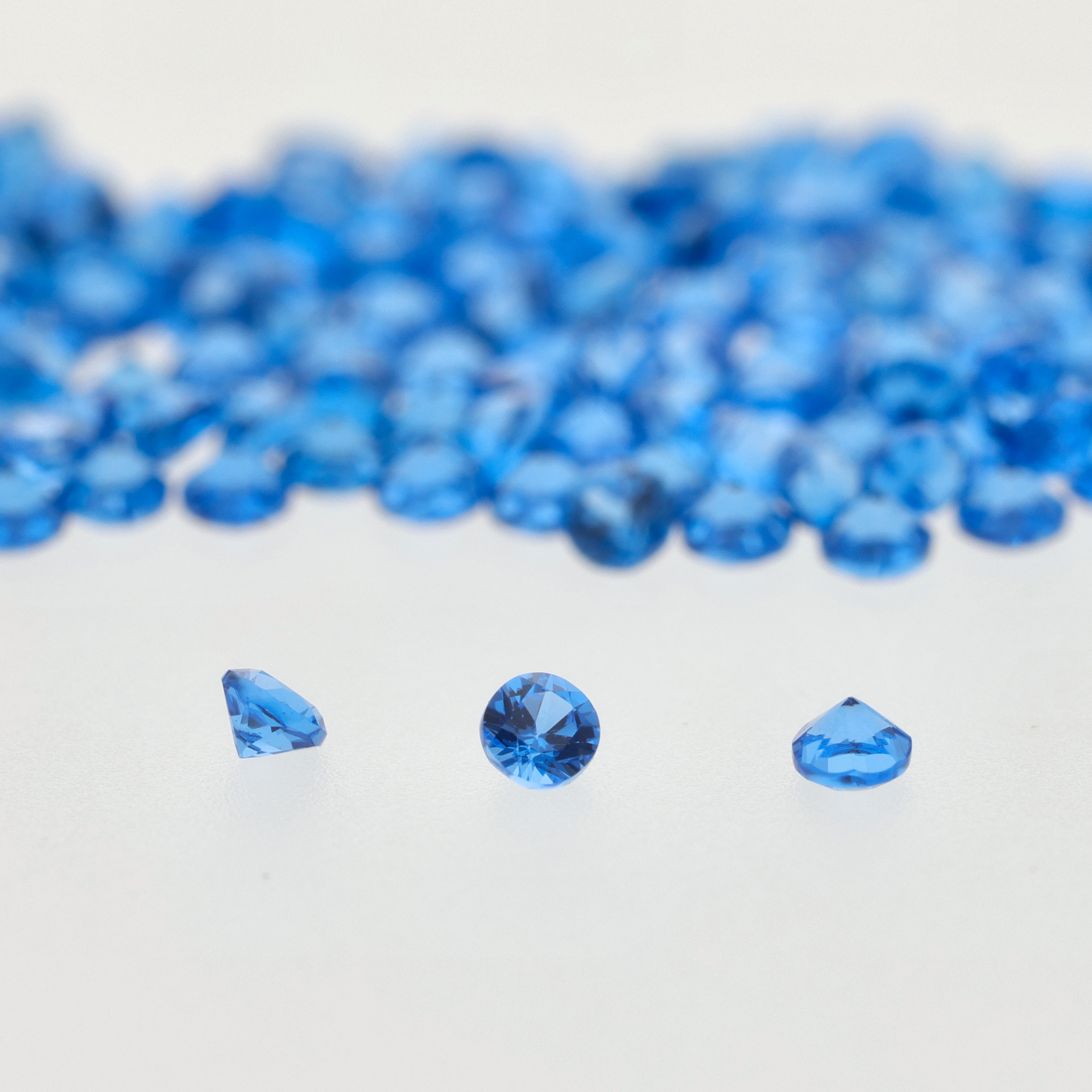 spinel Bleu Rond - 1,25 mm