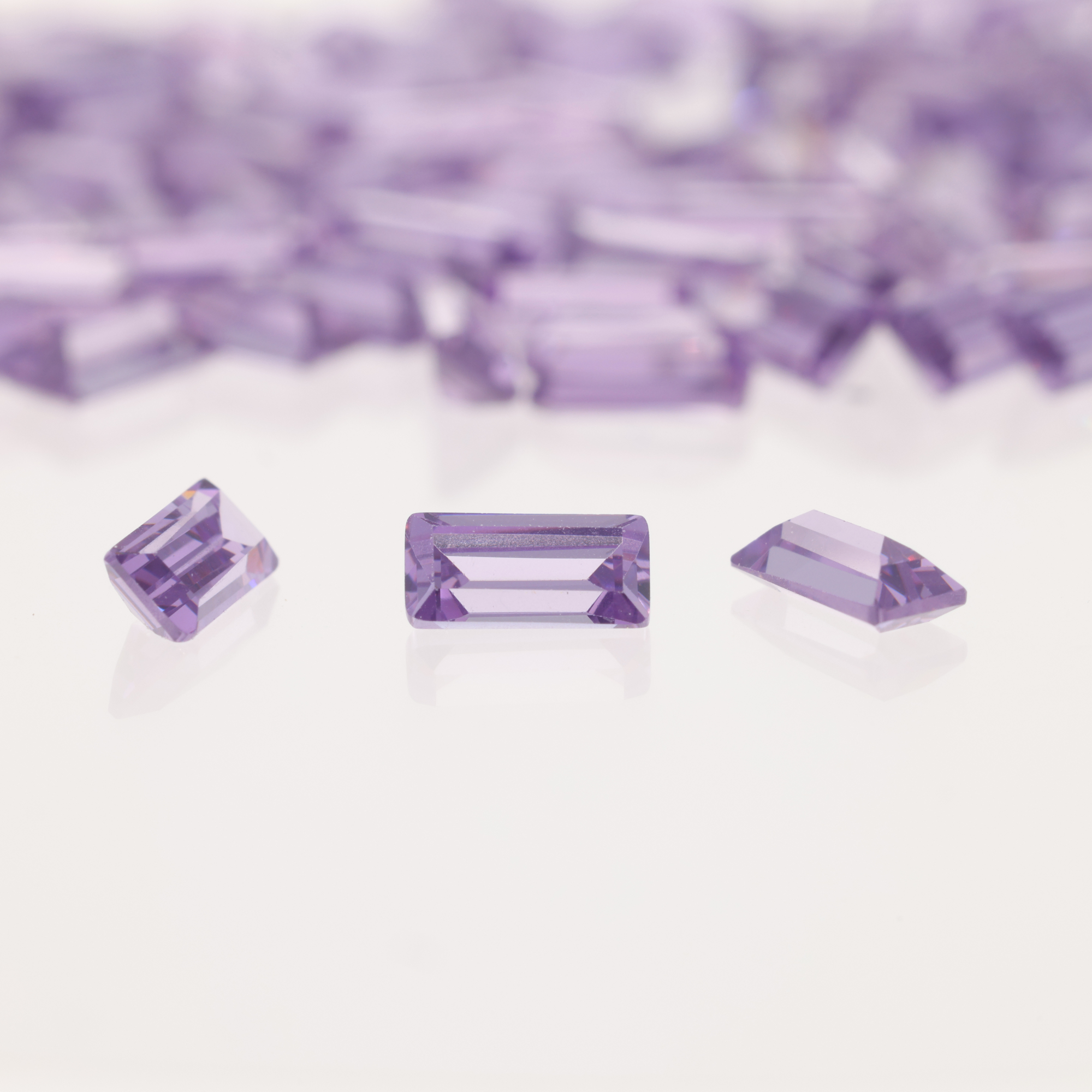 Zirconium Améthyste Baguette S.C - 5,00 x 2,50 mm