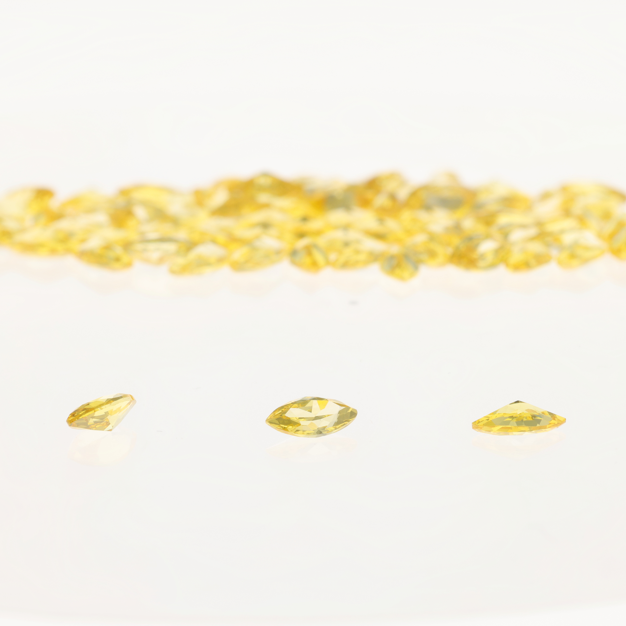 Zirconium Jaune Citrine Marquise - 5,00 x 2,50 mm