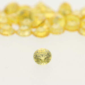 Yellow Citrine Zirconium Round – 2.25 mm