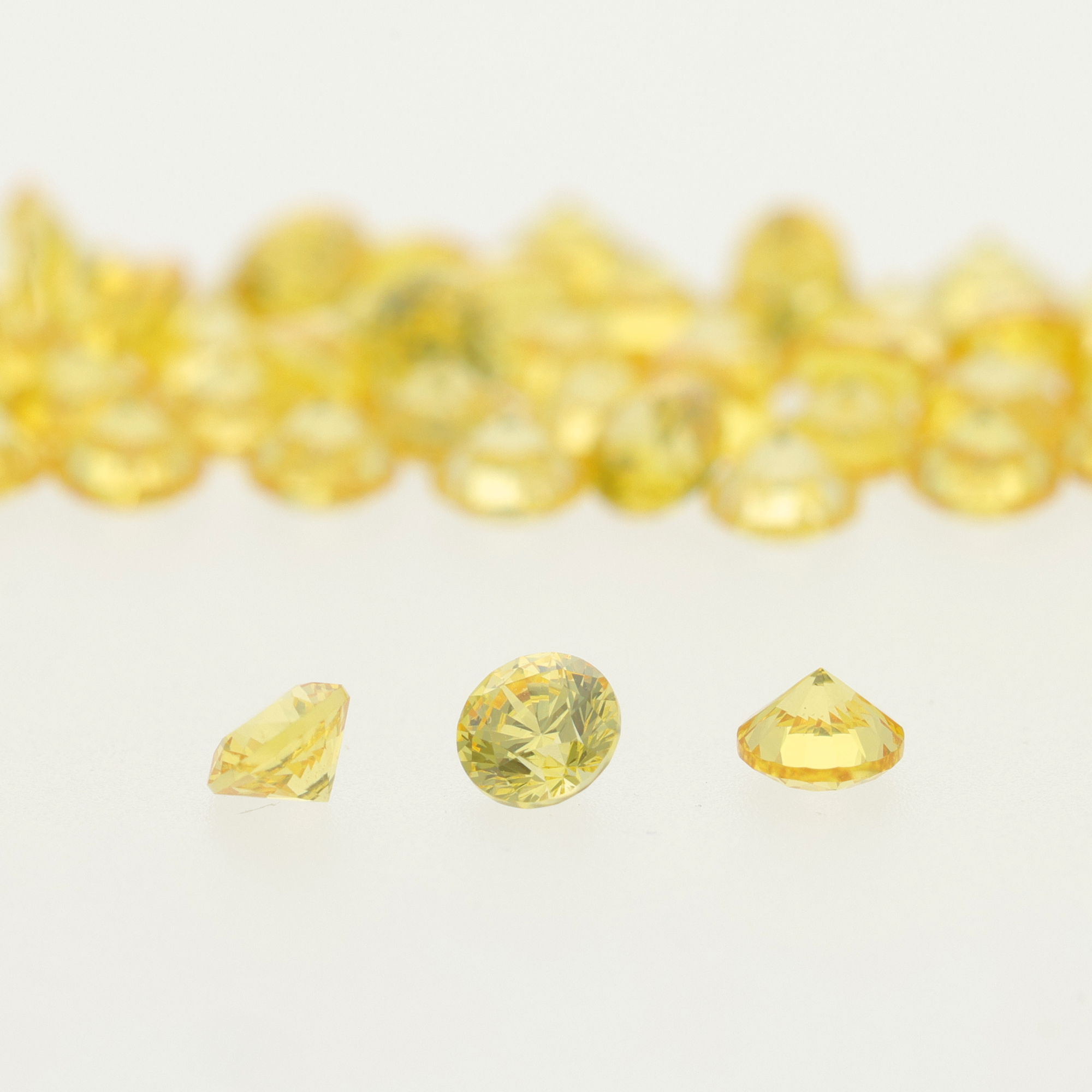 Zirconium Jaune Citrine Rond - 2,25 mm