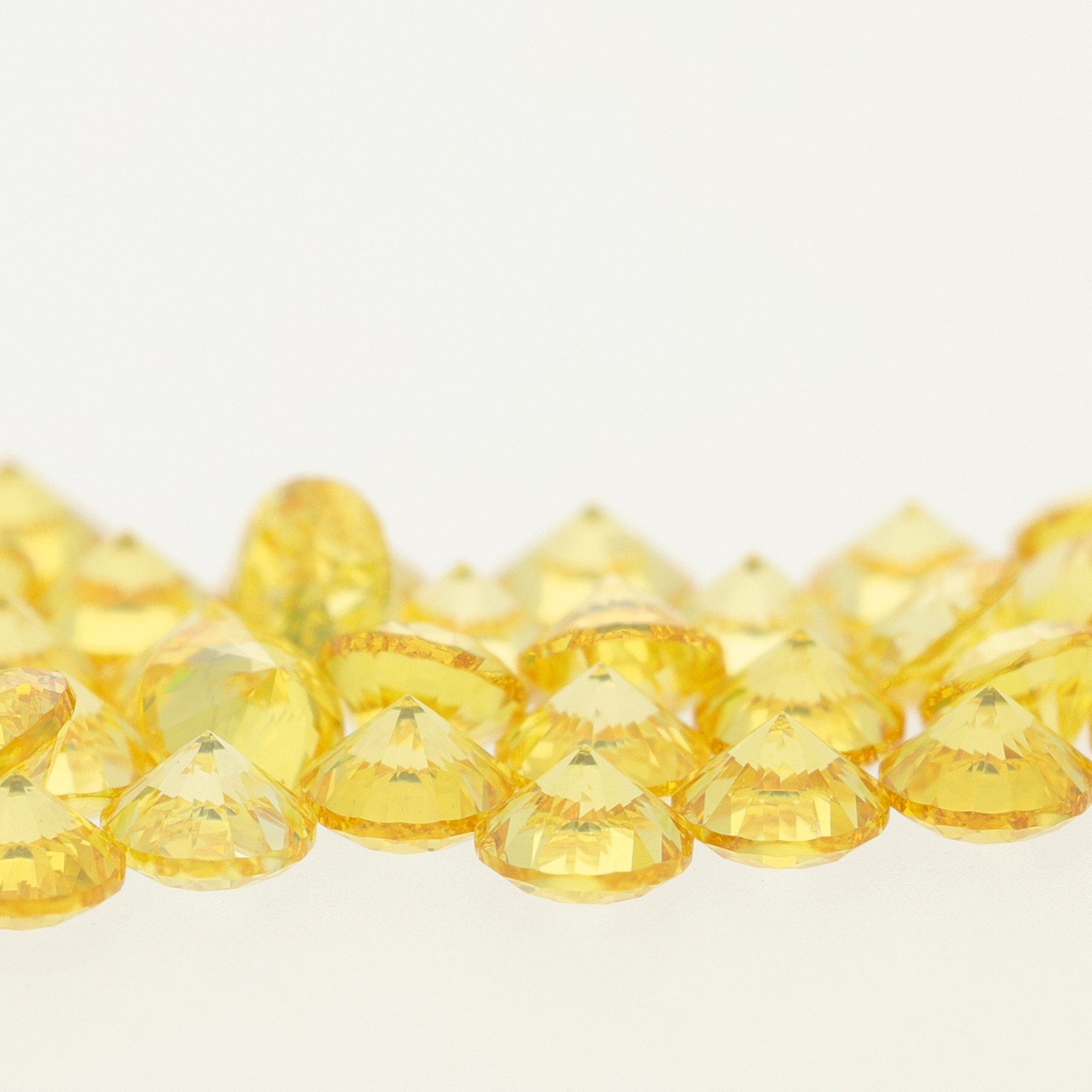 Zirconium Jaune Citrine Rond - 2,25 mm