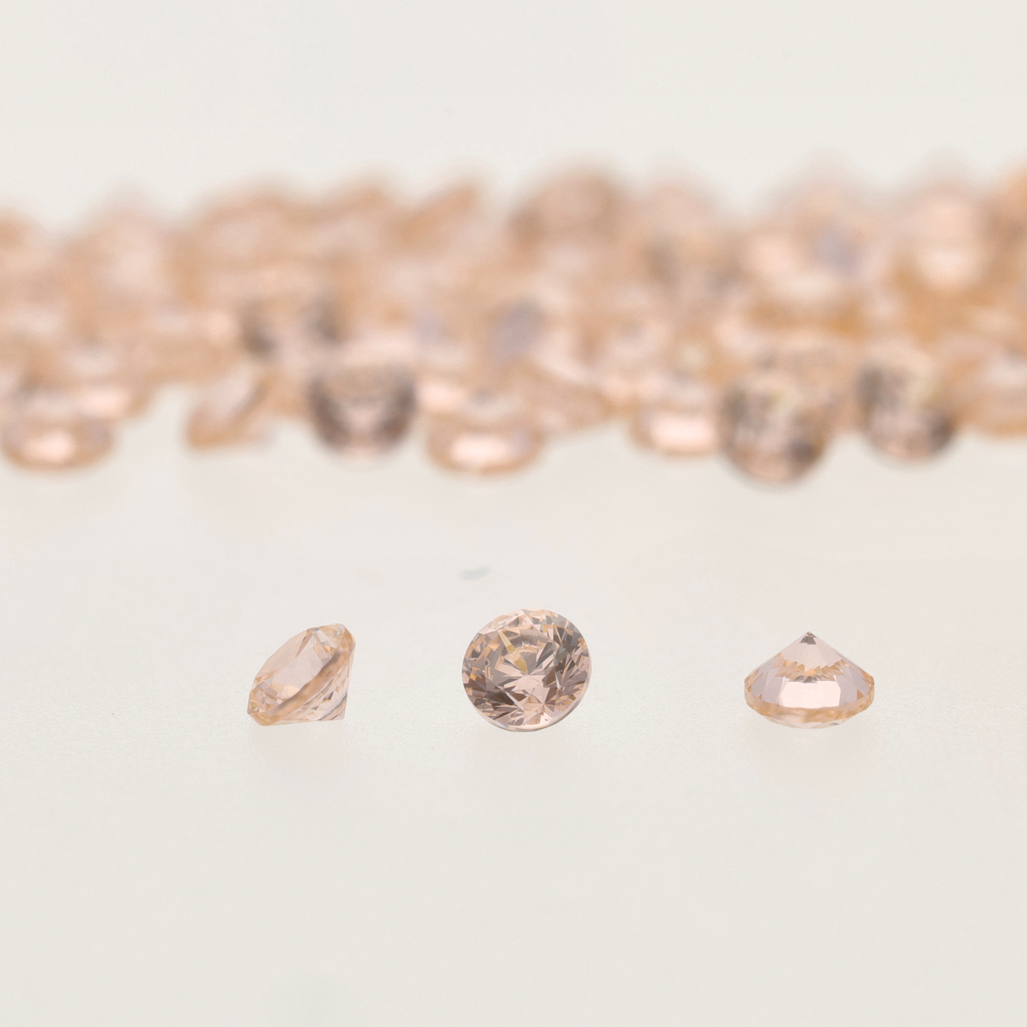 Zirconium Rosé Pamplemousse Rond - 1,80 mm
