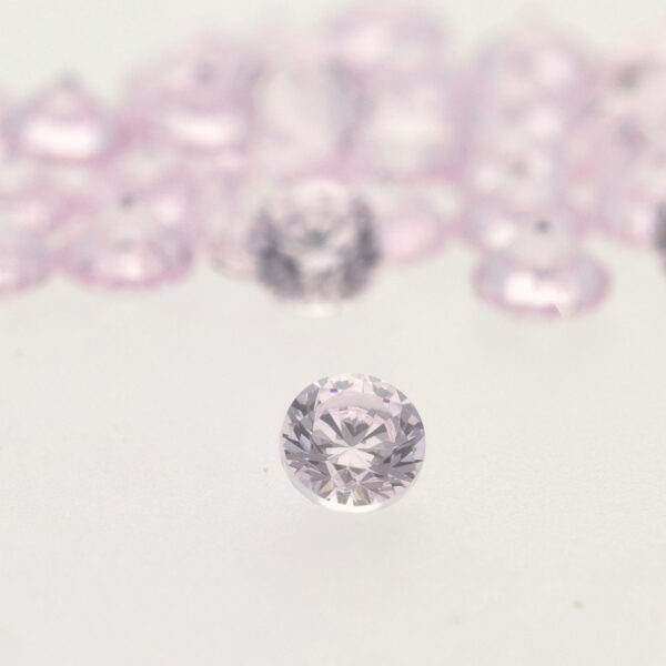 Zirconium Rose Pastel Rond - 2,00 mm