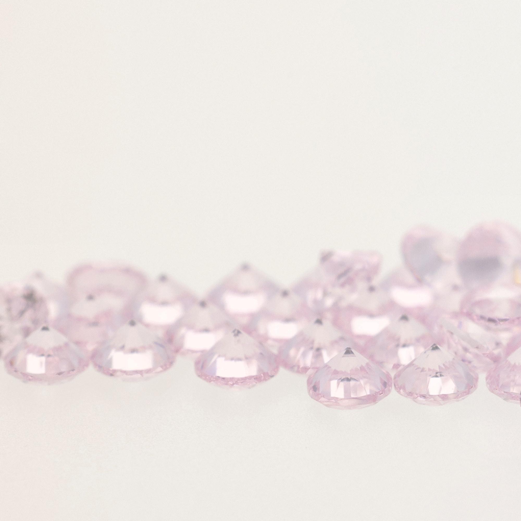 Zirconium Rose Pastel Rond - 2,00 mm