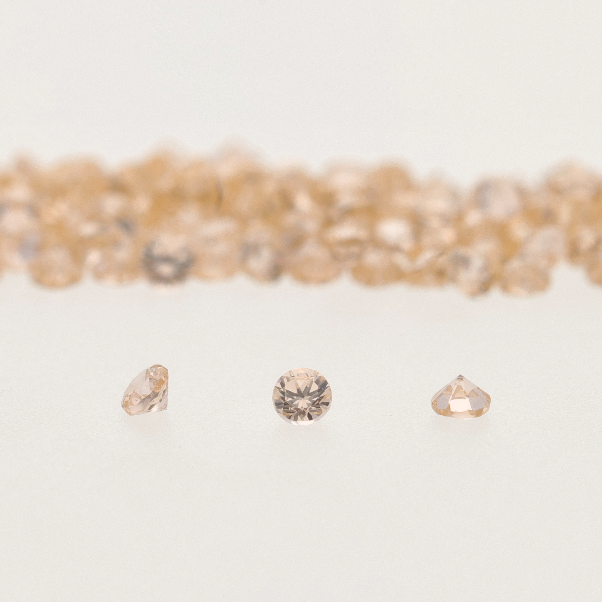Zirconium Salmon (rose orange) Rond - 1,10 mm
