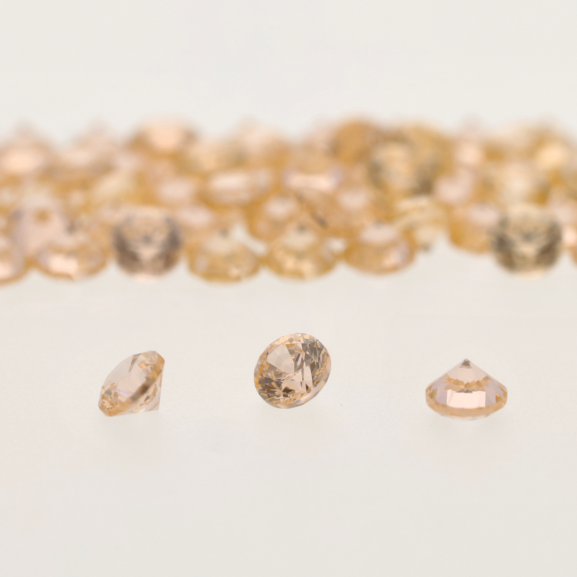 Zirconium Salmon (rose orange) Rond - 2,00 mm