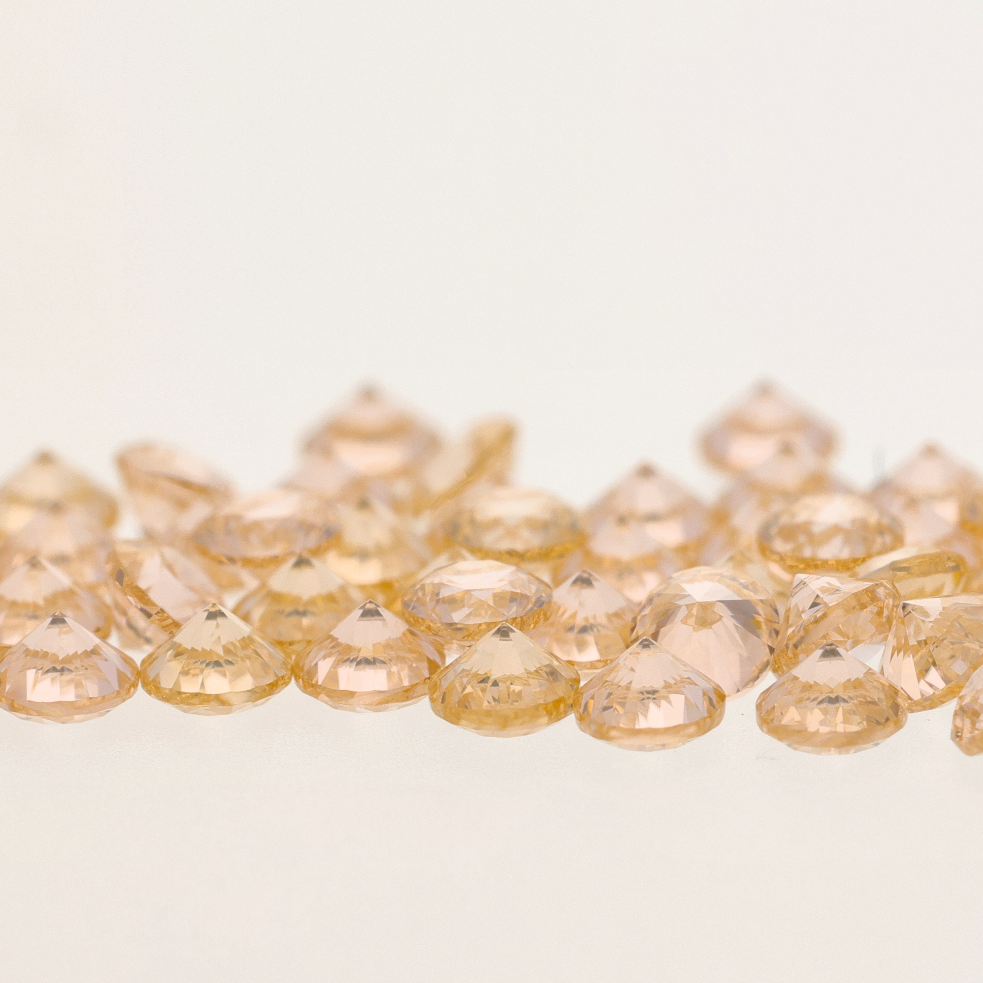 Zirconium Salmon (rose orange) Rond - 2,00 mm