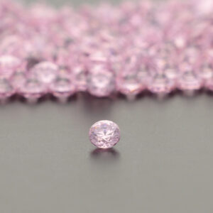 Cubic Zirconia Pink Round