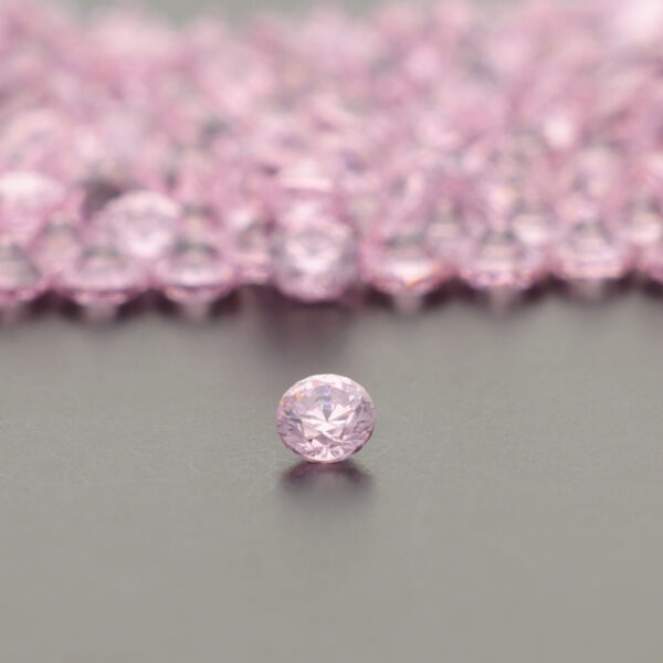 Cubic Zirconia Pink Round