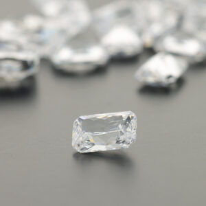 Cubic Zirconia White Octagon T/P