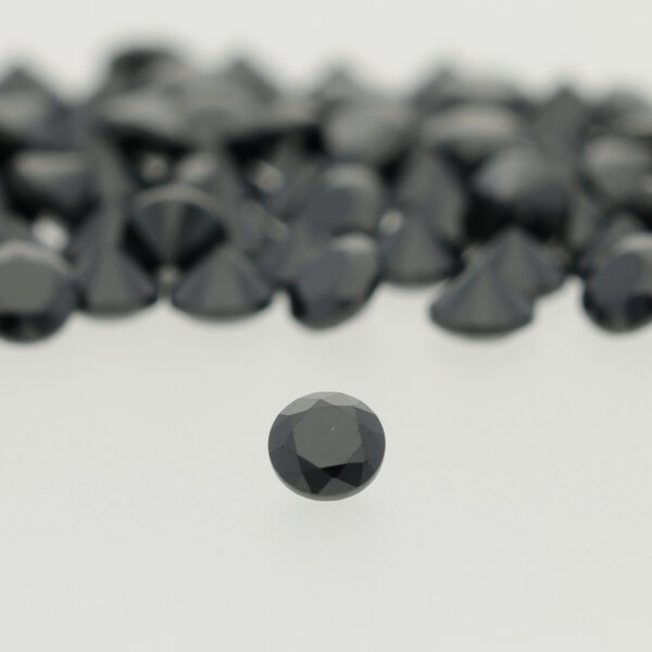 Cubic zirconia Black Rond  -  2,00 mm